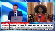 AGORA: Fiéis celebram a Páscoa na Catedral da Sé em São Paulo