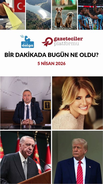Bir dakikada bugün ne oldu?