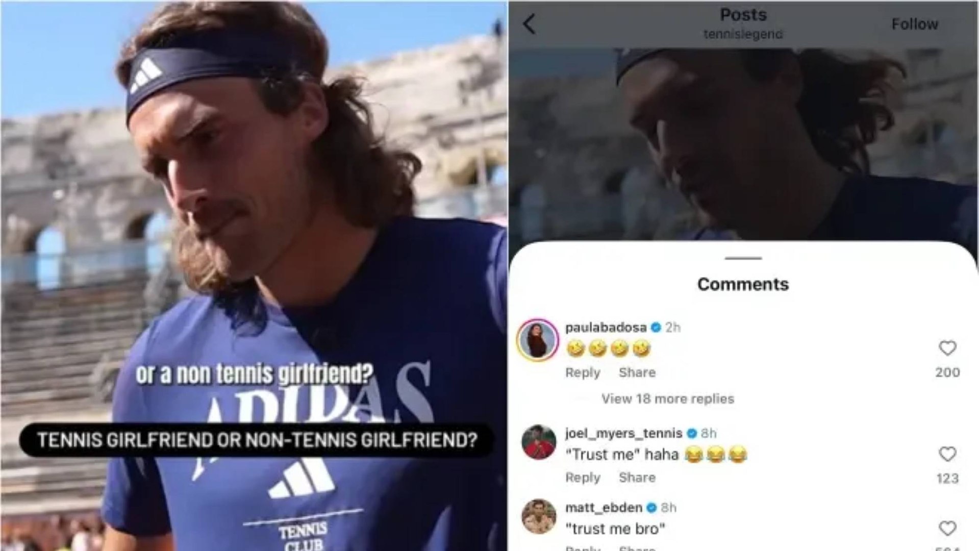 Tsitsipas admite que prefiere que su novia no sea tenista... y así responde Badosa