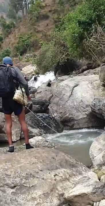 cast net fishing in Nepal |