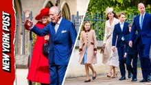 Royal family attends Easter Sunday service at Windsor Castle