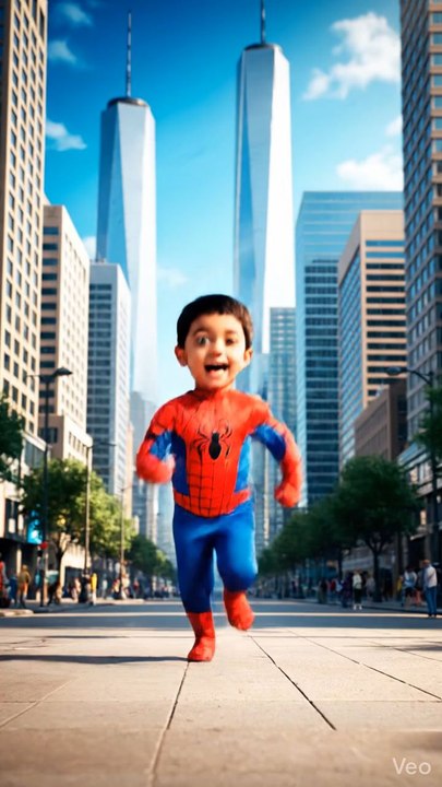 Baby Spider-Man Saves the Day! 🕷️🔥