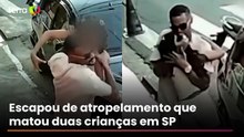 Pai abraça filha que escapou de atropelamento que matou duas crianças em SP
