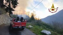 Incendi boschivi in alta Lombardia, gli interventi dei Vigili del fuoco