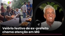 Velório de ex-prefeito tem banda, cerveja, buffet completo e fogos de artifício em MG
