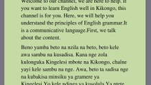 Longuka Kingelesi na Kikongo(table of contents)na ndinga na beno