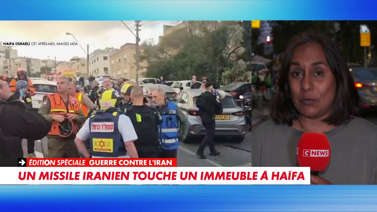 Un missile iranien touche un immeuble à Haïfa