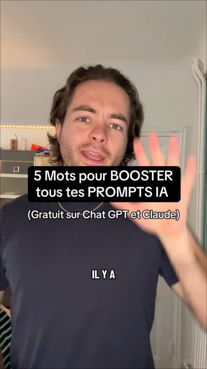 5 Mots pour BOOSTER tes PROMPTS IA (Chat GPT + Claude) #claude #chatgpt #ia #gemini #prompt
