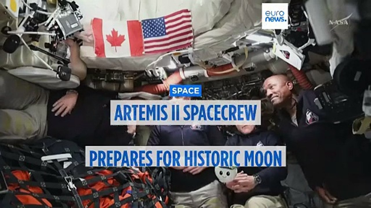 Artemis II spacecrew prepare for historic moon flyby