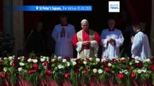 In first Easter blessing as pontiff, Pope Leo XIV urges those who can unleash wars to 'choose peace'