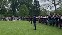 PipingBairn played in the Massed Pipes and Drums at the Dollar Pipe Band Competition 💙