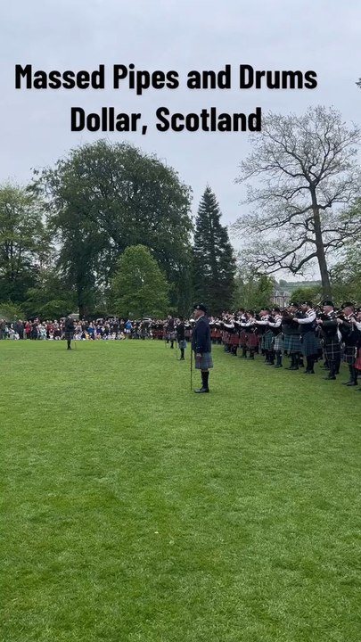 PipingBairn played in the Massed Pipes and Drums at the Dollar Pipe Band Competition 💙
