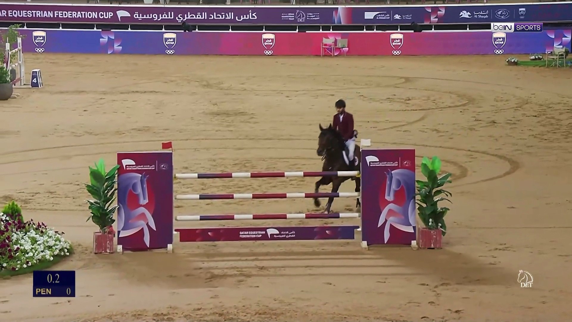 تألق الفارس القطري محمد خليفة الباكر