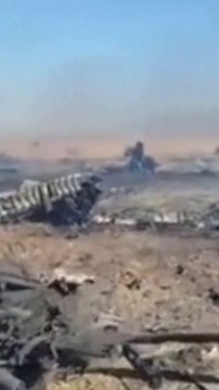 Iranian TV alleged footage of US aircraft debris