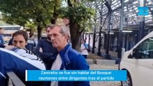 Zaniratto se fue sin hablar y hubo reuniones entre dirigentes en el Bosque