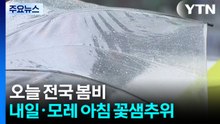 [출근길 YTN 날씨 4/6] 오늘 전국 봄비...비 그친 뒤 기온 '뚝' / YTN
