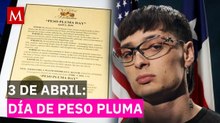 Declaran 'día de Peso Pluma' en Texas: el emotivo regreso de la 'Doble P'