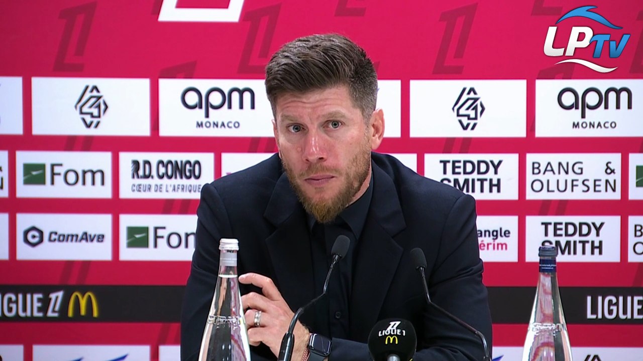 Monaco 2/1 OM - la réaction de Pocognoli en conférence de presse