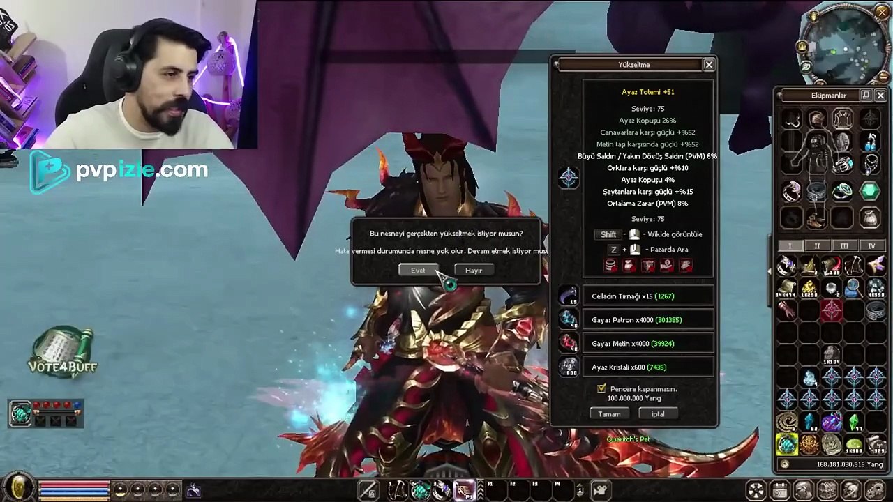 AENOR2 GLOBALDE ELDİVEN SİSTEME GÜNCELLEME GELDİ! _ +60 TOTEM BASTIM! #metin2 #aenor2 #metin2pvp_720p60 (1)