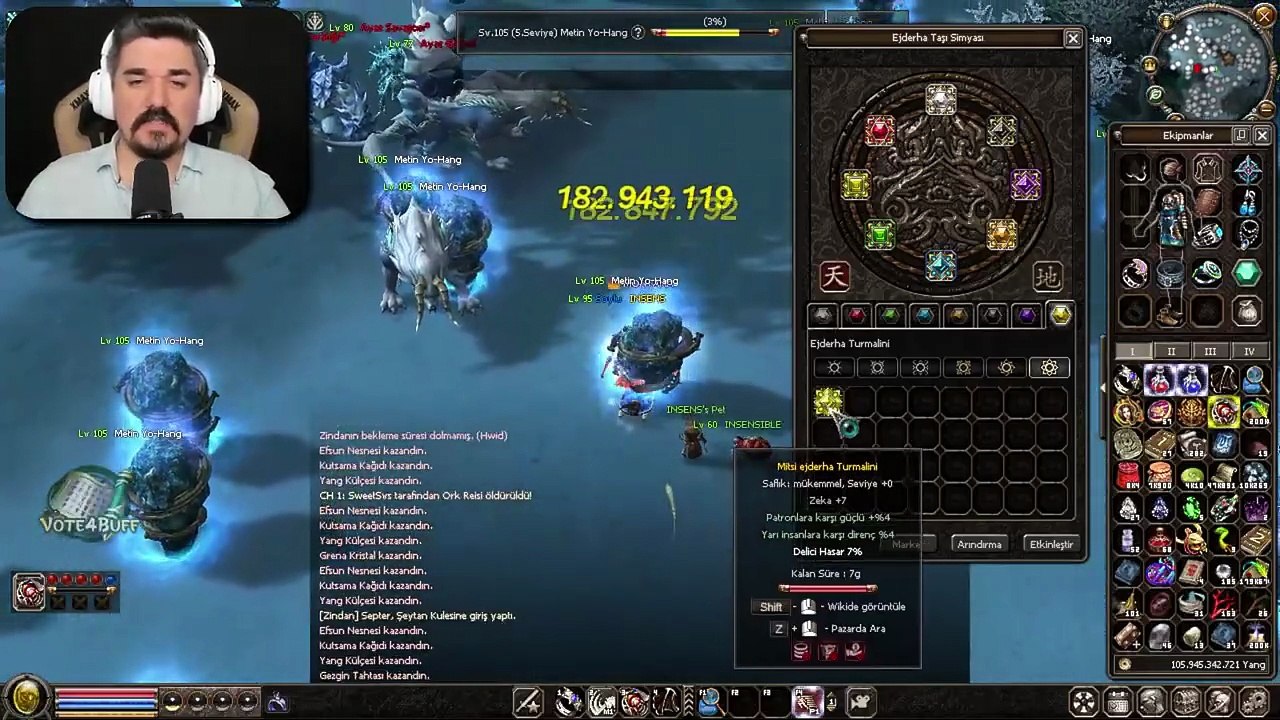 RİSK SEVENLER BURAYA! 😅 TAM 250 T LİK VURGUN! 😍 #metin2 #metin2pvp #aenor2_720p60