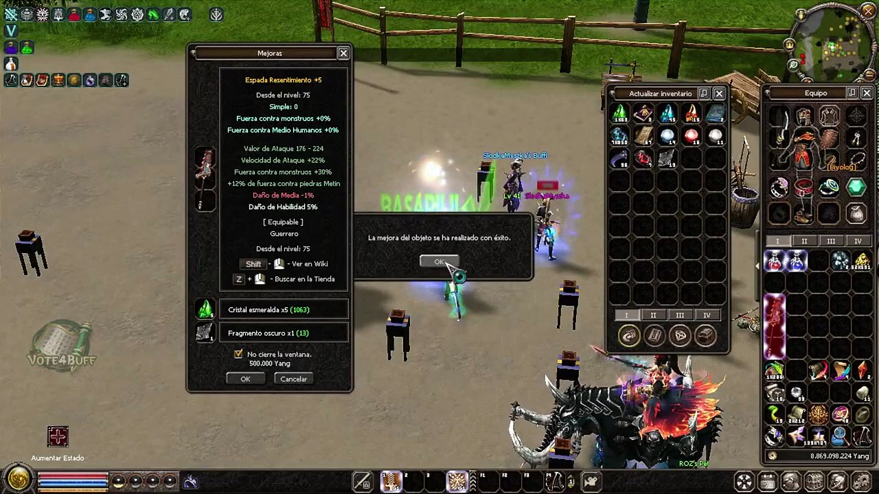 ¡SUBIMOS A NIVEL 75 Y MULTIPLICAMOS DAÑO! 🔥 ¿RESEN+9  🏰 NUEVO Servidor con AUTOCAZA GRATIS 2026 🐉_720p