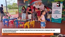 SE REALIZARON JUEGOS Y TEATRO CON MOTIVO DE PASCUAS EN EL PARQUE DE LAS FIESTAS DE POSADAS