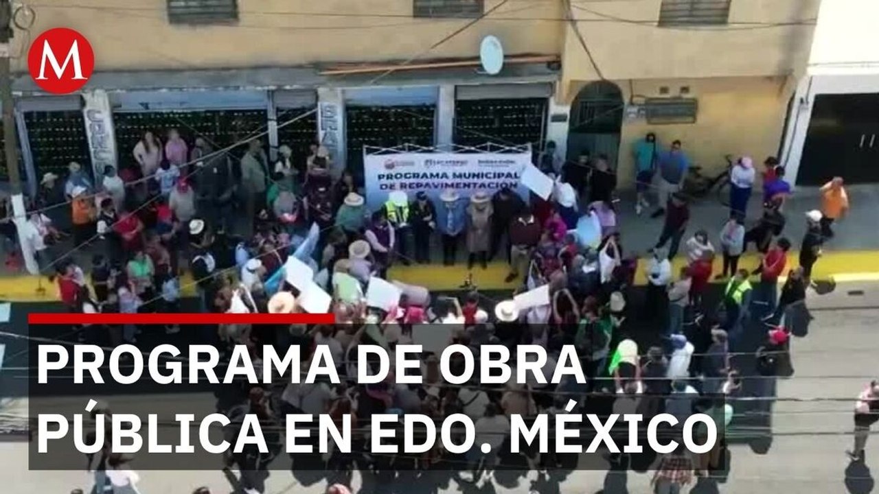 Azucena Cisneros entrega obra de repavimentación en Ecatepec