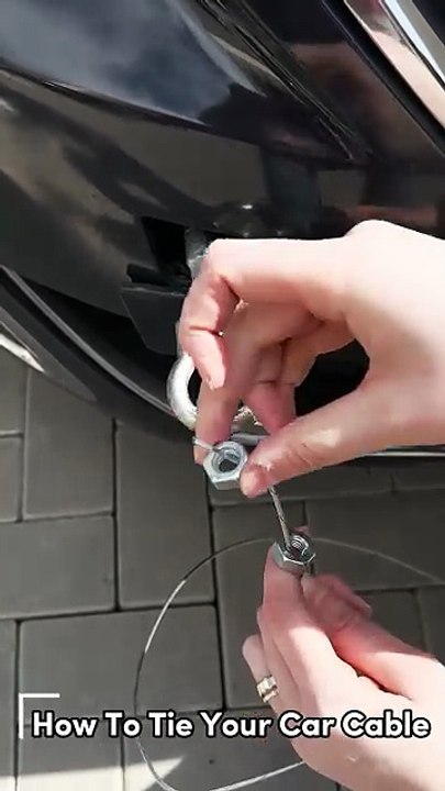 How to tie your car cable the right way!