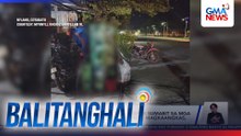 Motorsiklo, sumemplang matapos sumabit sa mga nakalaylay na kable ng internet; magkaangkas, sugatan | Balitanghali