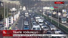 İstanbul'da haftanın ilk iş gününde trafik yoğunluğu