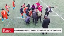 Hakemler kalp masajı yaptı, teknik direktör kurtarılamadı