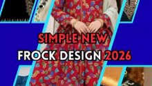 New Style Frock Design 2026