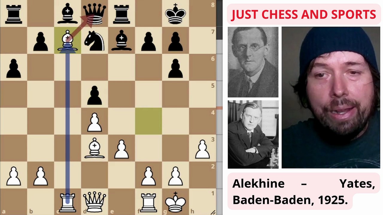 Alexander Alekhine ganando con tácticas de ajedrez (2)