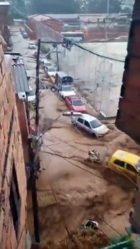 Severe Flooding Hits Manrique Jardín, Medellín Colombia After Heavy Rainfall (April 3, 2026)