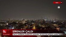 İran'ın misilleme füzelerinin ardından tel aviv'de güçlü patlama sesleri duyuldu
