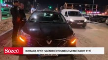 Bursa'da seyir halindeki otomobile mermi isabet etti