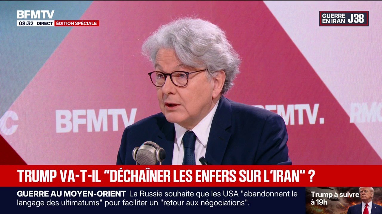 Guerre au Moyen-Orient: "Les Iraniens se sont organisés et ils ne sont pas seuls", déclare Thierry Breton, ancien Commissaire européen