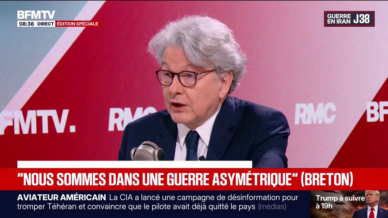 Guerre au Moyen-Orient: "Aujourd'hui, force est de constater, que ceux qui ont les clés, c'est plutôt l'Iran", affirme Thierry Breton, ancien Commissaire européen
