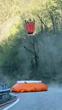 Incendio sull'Appennino bolognese: il video