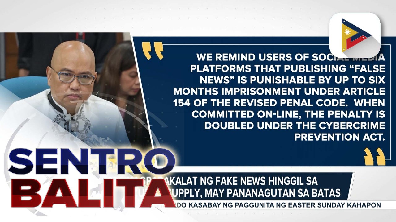 Mga nagpapakalat ng fake news hinggil sa supply at presyo ng enerhiya sa bansa, may pananagutan sa batas ayon sa PCO