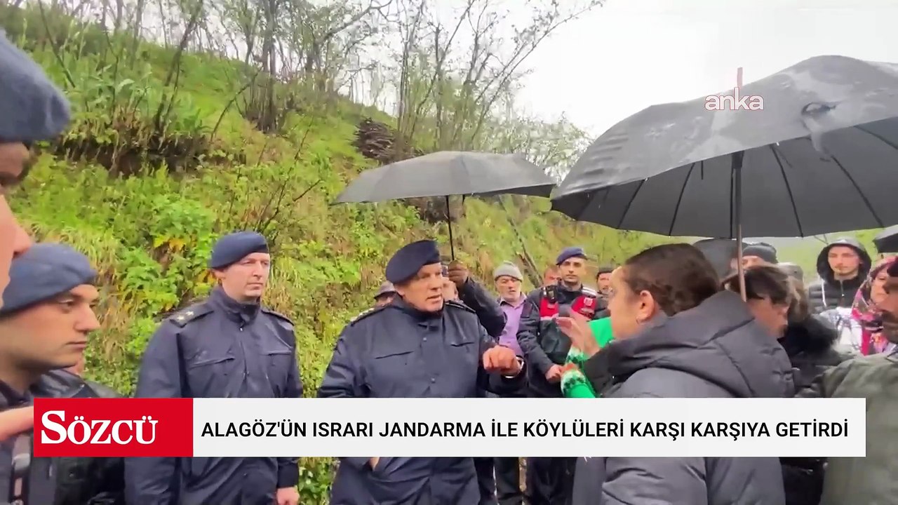 Alagöz'ün ısrarı jandarma ile köylüleri karşı karşıya getirdi: Köylüler Alagöz'e bir kez daha geçit vermedi