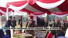 Menhan Hadiri Pemakaman Perwira Kopassus Gugur di Lebanon