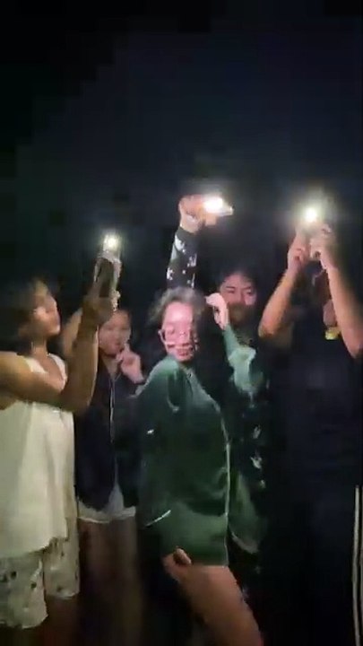 Group Circle of Friends Dancing