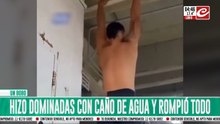 Hizo dominadas con un caño de agua... ¡y terminó inundando todo!