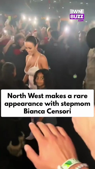 Kim Kardashian’s daughter North West makes a rare appearance with stepmom Bianca Censori at Kanye West’s music concert