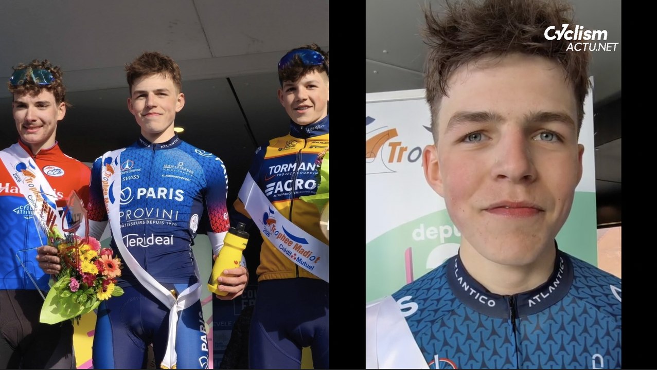 Trophée Maduit 2026 - Vivien Genter 1er vainqueur français de la Pévèle Carembault Classics et avec le bidon de Wout van Aert