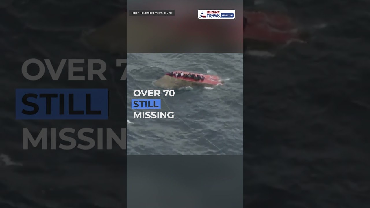70+ Missing After Migrant Boat Sinks Near Libya | Mediterranean Crisis | World News #Shorts