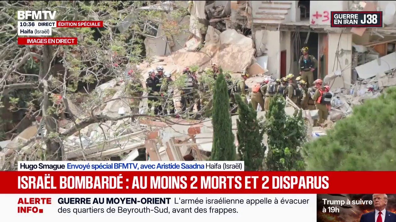 Guerre au Moyen-Orient: au moins deux morts et deux personnes recherchées à Haïfa en Israël après une frappe iranienne
