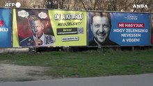 Ungheria: una campagna di manifesti elettorali del partito Fidesz definisce Zelensky e Von der Leyen "il rischio"