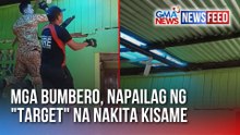 Mga bumbero, napailag ng "target" na nakita kisame | GMA News Feed